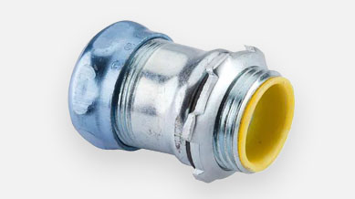 EMT Connect-Compressed - Insu. throat-Zinc die cast
